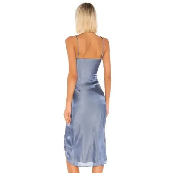 Lovers and Friends Nolita Midi Dress in Slate Blue NWOT Size Small